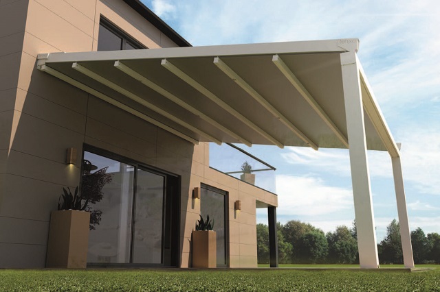 Pergola pared porteria. Pergolas en Asturias